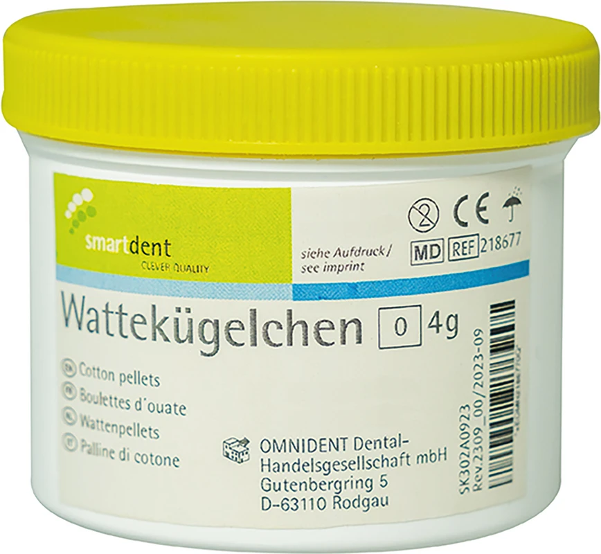 smart Wattekügelchen  Dose  4 g Wattekügelchen Größe 0