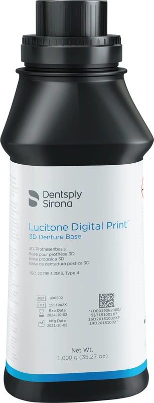 Lucitone Digital Print 3D Denture Resin  Flasche  1 kg original durchsichtig