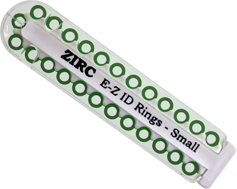 EZ-ID Markierungsringe  Packung  25 Stück grün, Ø 3 mm