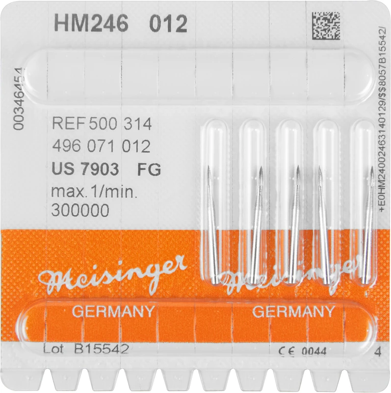 HM-Finierer 246  Packung  5 Stück fein FG, Figur 496 Flamme, 3,6 mm, ISO 012