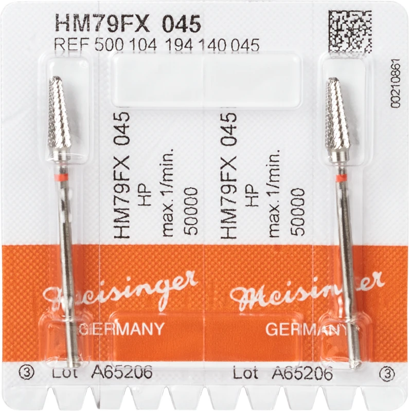 HM-Fräser FX  Packung  2 Stück kreuzverzahnt, rot fein, HP, Figur 194, 12,7 mm, ISO 045