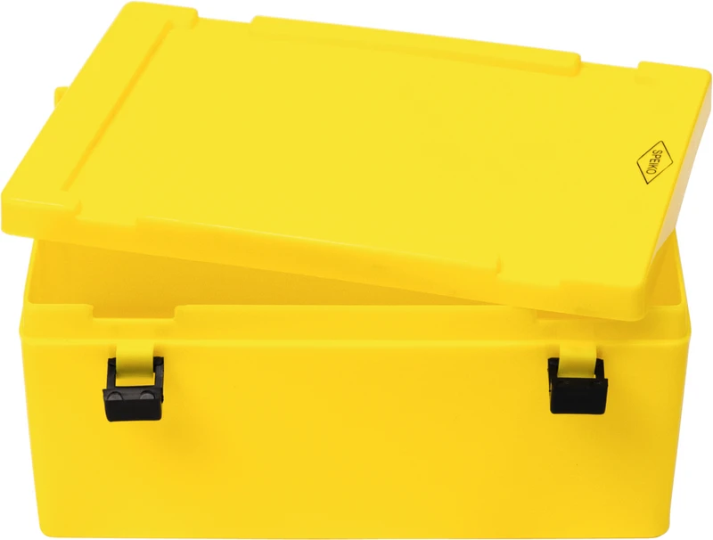 Labor-Container  Stück  Container und Deckel gelb Größe 2