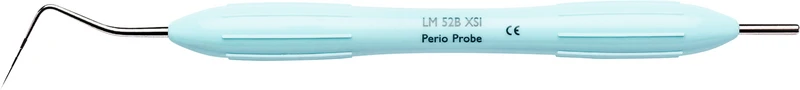 LM PA-Sonden \ Parodontometer   Stück  Figur 520B, einendig, kugelförmig, hellblau, LM-ErgoMax Griff