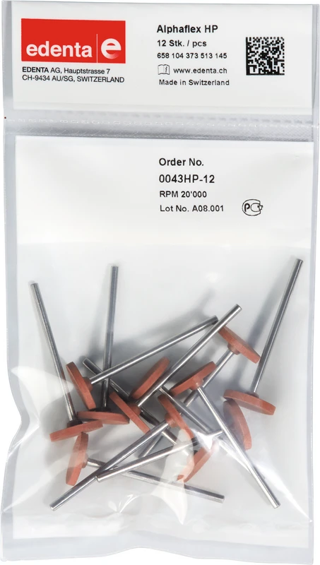 Alphaflex  Packung  12 Stück braun, HP, Figur 373, 2 mm, ISO 150