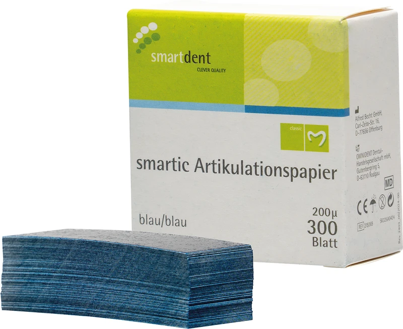 smartic Artikulationspapier   Nachfüllpackung  300 Blatt 200µ, blau