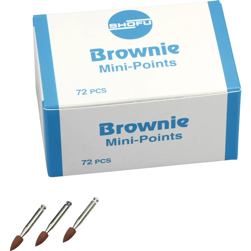 Silikonpolierer  Bulkpackung  72 Stück braun, RA, Figur Minipitze, ISO 030