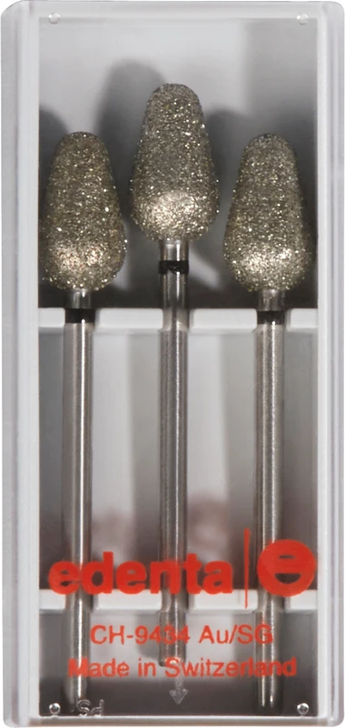 Diamanten 369  Packung  3 Stück schwarz supergrob, HP, Figur 263 Konus rund, 12 mm, ISO 070