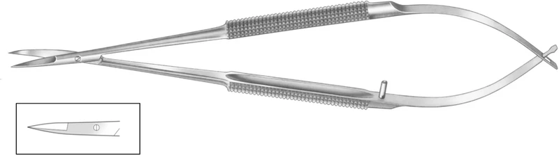 Mikroscheren  Stück  HSB 554-14, 140 mm, gerade