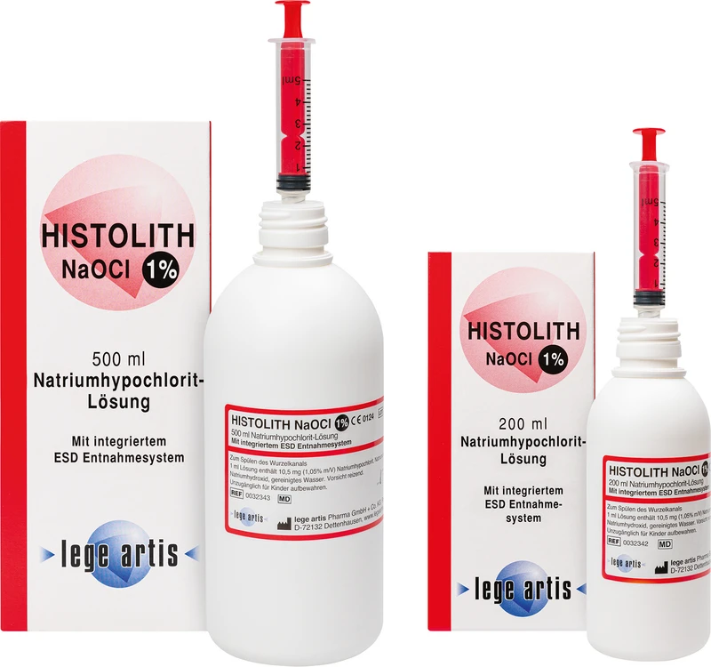 HISTOLITH NaOCI 1%  Flasche  200 ml Lösung mit ESD-Entnahmesystem