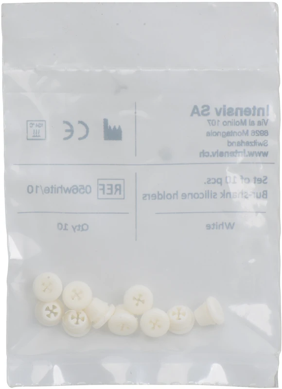 Silikonhalter  Packung  10 Stück weiß, 25 µm