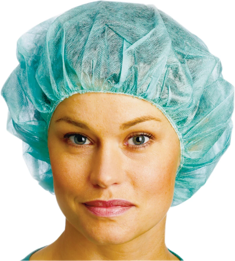 BARRIER® OP-Haube Annie  Packung  150 Stück grün, Größe L (55 cm)