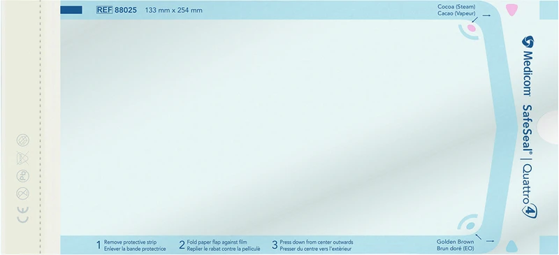 Medicom® SafeSeal® Quattro Sterilisationstüten  Packung  200 Stück 133 x 254 mm