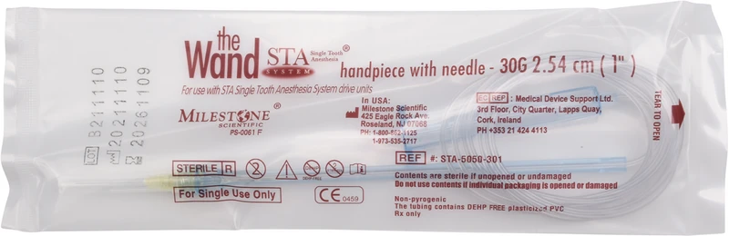 The Wand STA  Packung  50 Handstücke, 50 Kanülen braun, 30G 1