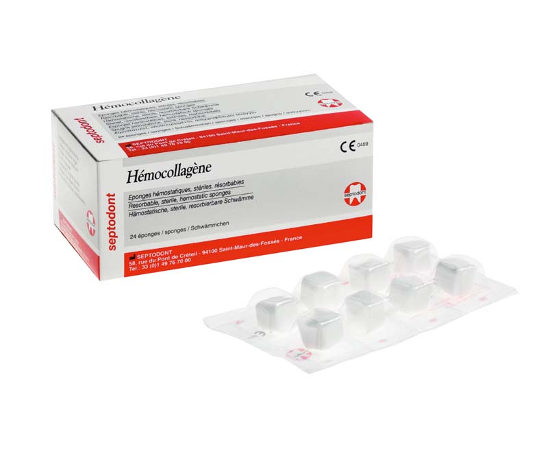 Hémocollagène  Packung  24 Stück 15 x 15 x 8 mm