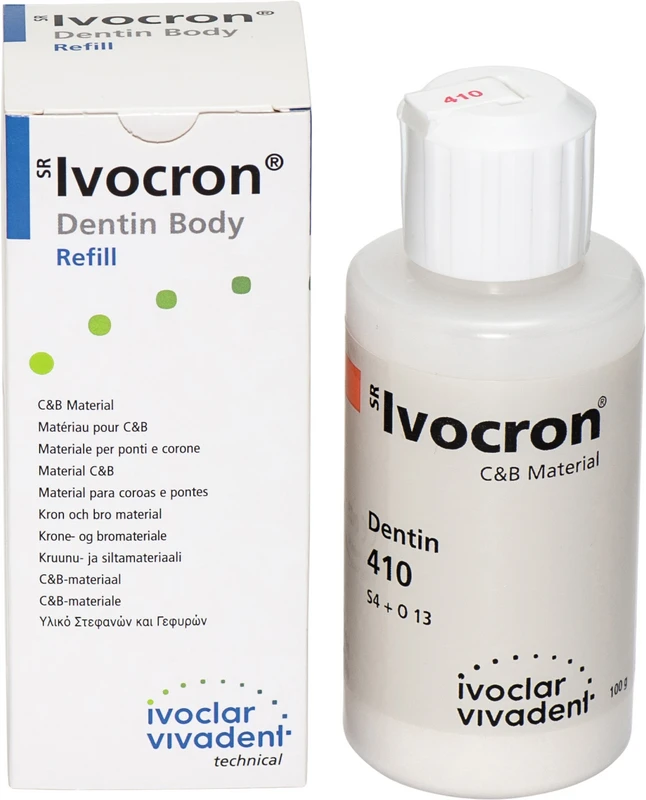 SR Ivocron®  Flasche  100 g Pulver dentin 410\4A