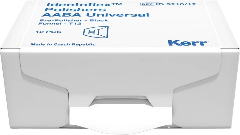 AABA-Dental Universal  Packung  12 Stück unmontiert, schwarz, Figur Kelch