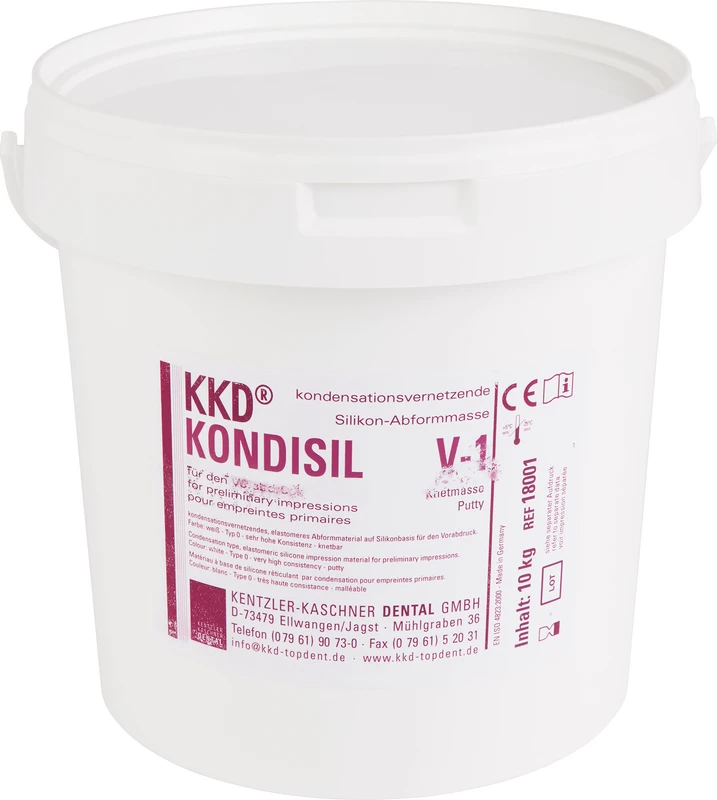 KKD® KONDISIL V-1  Eimer  10 kg Putty ohne Härter