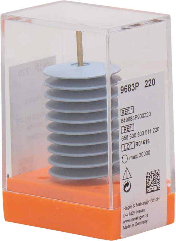 Universalpolierer 9683  Packung  10 Stück unmontiert, hellblau, Figur 303, 4 mm, ISO 220