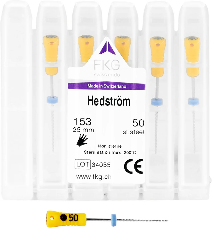Hedstroemfeile Standard SMG  Packung  6 Stück 25 mm ISO 050