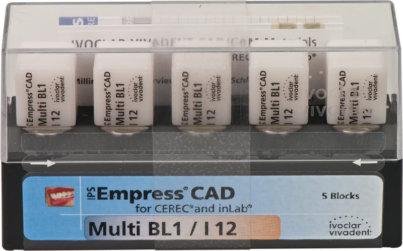 IPS Empress® CAD Multi for CEREC  Packung  5 Stück Gr. I12, BL1