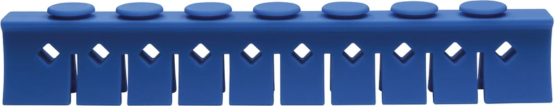 Silikon-Steg Niederhalter  Stück  hellblau, für 10 Instrumente, 3029-L+M