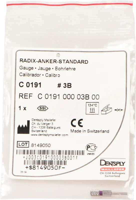 RADIX-ANKER-STANDARD  Stück  Messlehre 3B