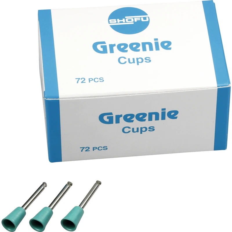 Silikonpolierer  Bulkpackung  72 Stück grün, RA, Figur Kelch, ISO 065