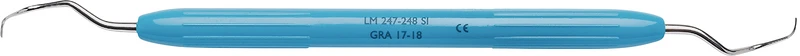 LM Gracey  Stück  Figur 17\18, distal, Molaren, blau, LM-ErgoNorm Griff