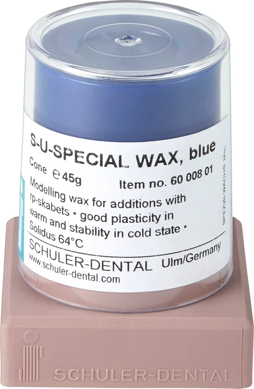 S-U-SPEZIALWACHS  Stück  48 g, blau mittelhart