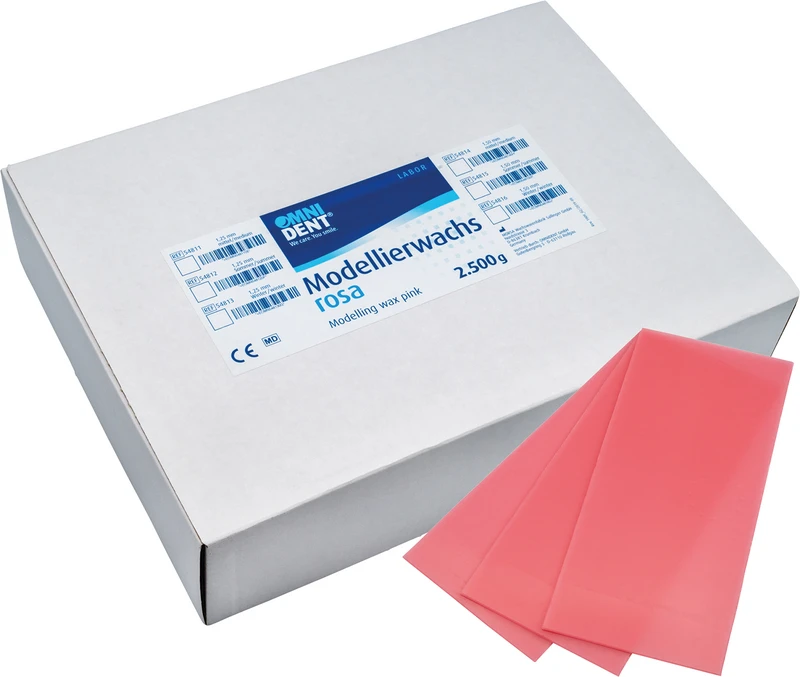 Modellierwachs rosa  Packung  2,5 kg Winter, 1,25 mm