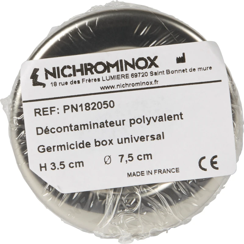 GERMICIDE BOX 1   Stück  Edelstahl Ø 7,5 cm