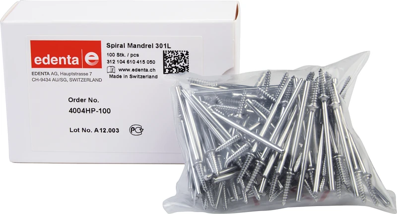 Sprialmandrelle 301L  Packung  100 Stück HP, 13 mm, ISO 050