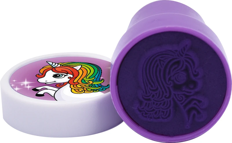 Miratoi Nr. 23 Funny Stamps  Packung  5 x 12 Stück (Einhorn 1, Einhorn 2, Giraffe, Krebs, Löwe)