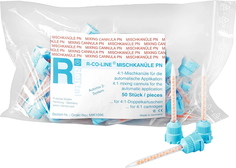 R-CO-LINE® MISCHKANÜLE PN  Beutel  50 Stück blau\rot