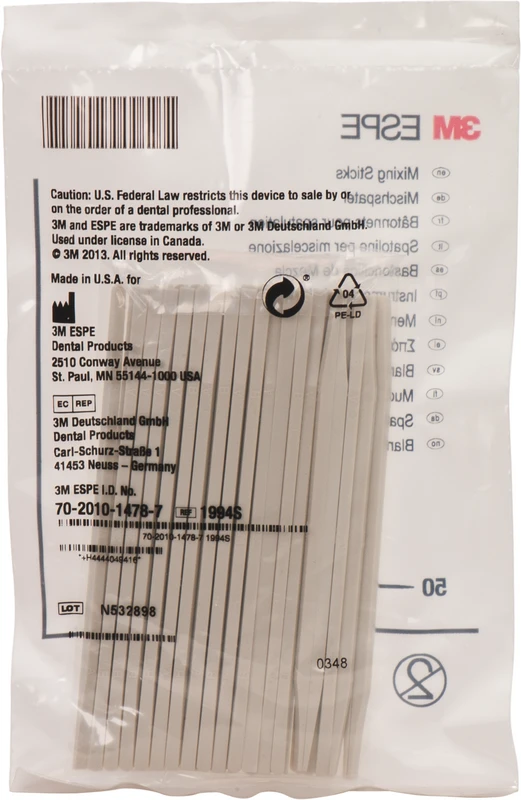Anmischspatel  Packung  50 Stück