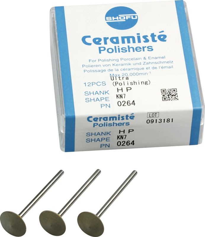 Ceramisté  Packung  12 Stück gelb ultra, HP, Figur KN7, ISO 125