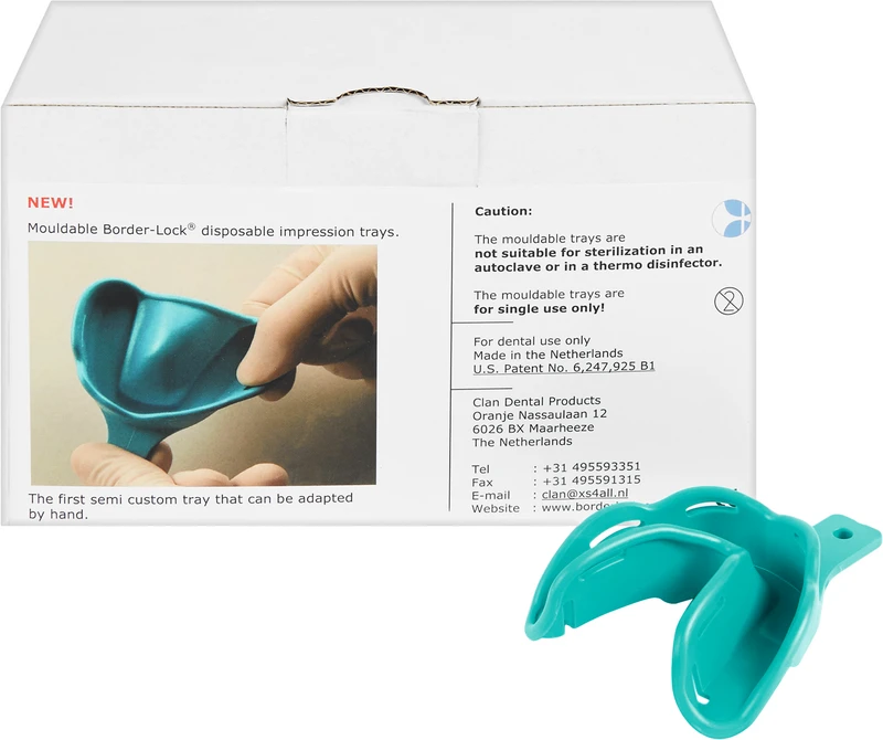 Abdrucklöffel Border  Nachfüllpackung  10 Stück UK, verformbar, Nr. 54