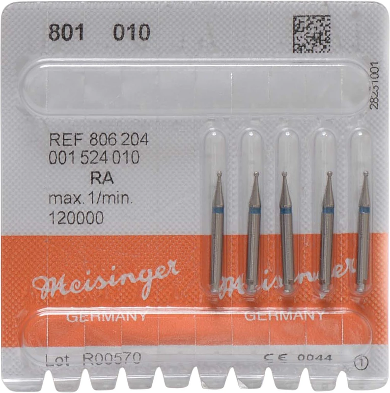 Diamanten 801  Packung  5 Stück blau mittel, RA, Figur 001 Rund, ISO 010