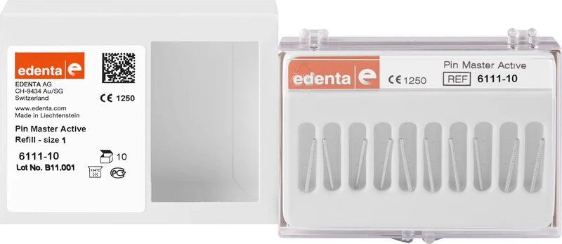 PIN Master, Aktiv  Packung  10 Stück rot Ø 1,3 mm, Länge 16,5 mm