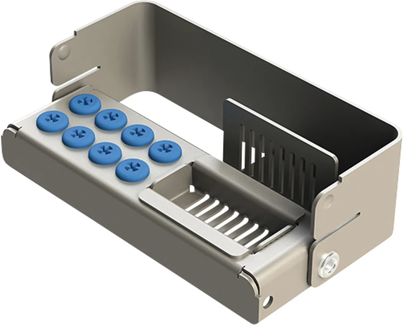 PLUG IN PLUS  Stück  für 8 Instrumente, blau, 8,4 x 2,7 x 3,2 cm