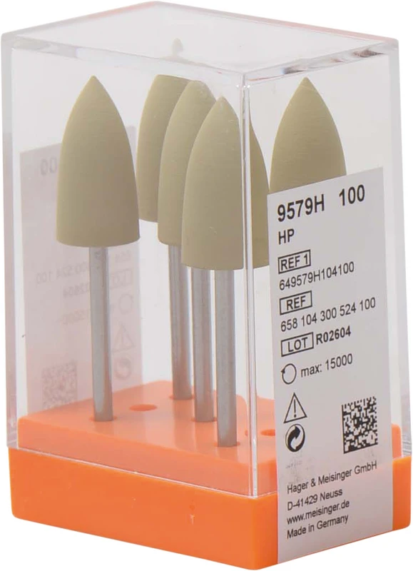 Kunststoffpolierer 9579  Packung  5 Stück gelb, HP, Figur 300, 20 mm, ISO 100