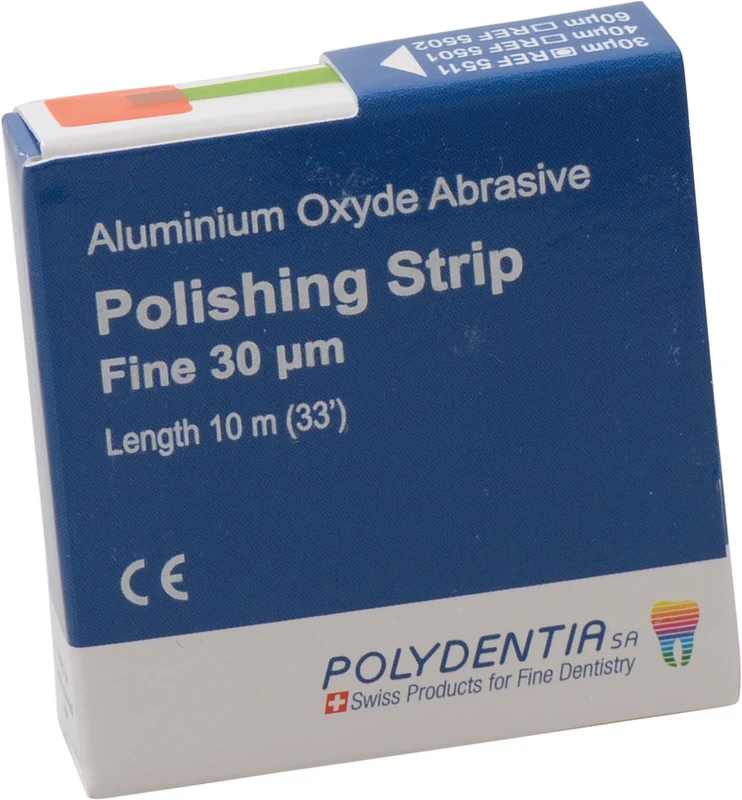 Abrasive Polishing Strip  Rolle  10 m Stück in Spender grün, 30 µm