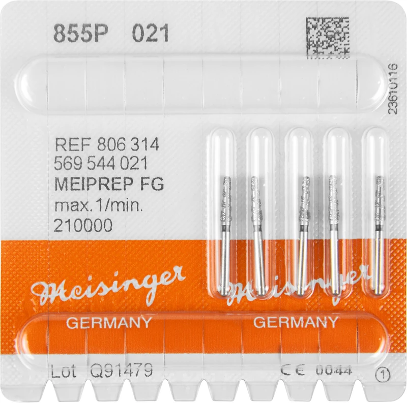 MEIPREP Diamanten  Packung  5 Stück FG, Figur 569 (855P), ISO 021
