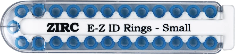 EZ-ID Markierungsringe  Packung  25 Stück neonblau, Ø 3 mm
