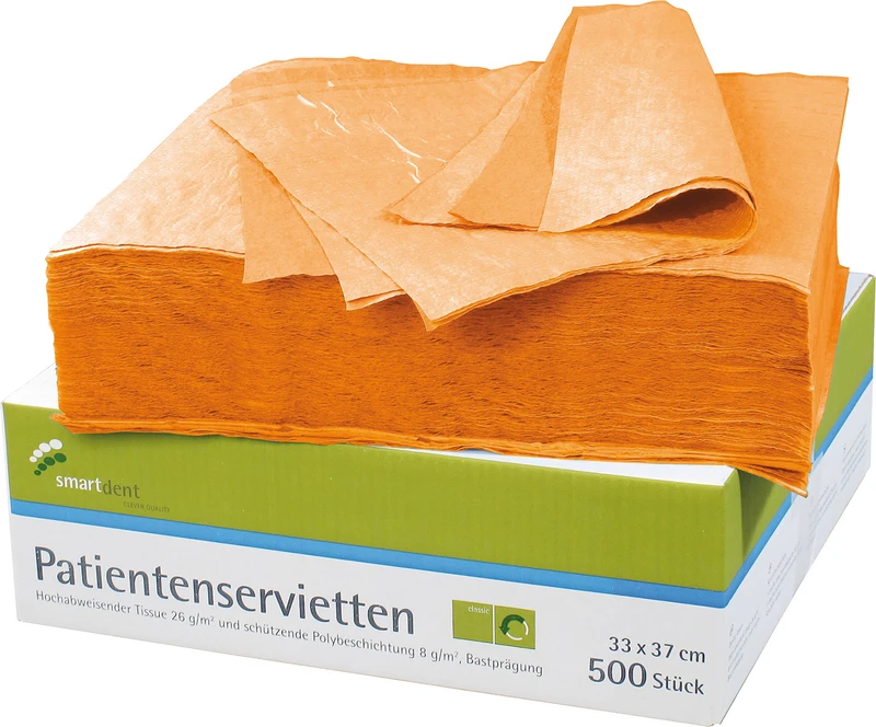 smart Patientenservietten  Packung  500 Stück orange