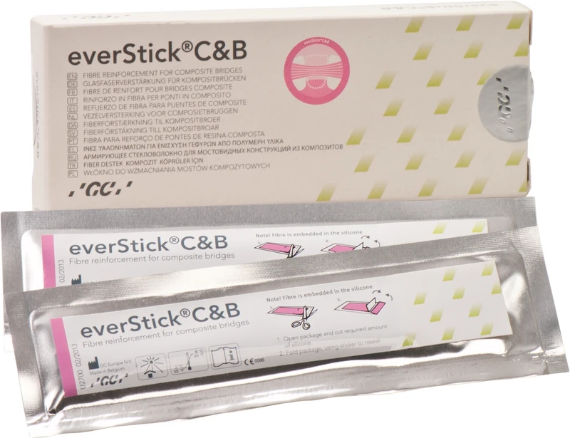 GC everStick®C&B  Refill Packung  Glasfaserverstärkung mit ca. 4.000 Fasern, 2 x 12 cm