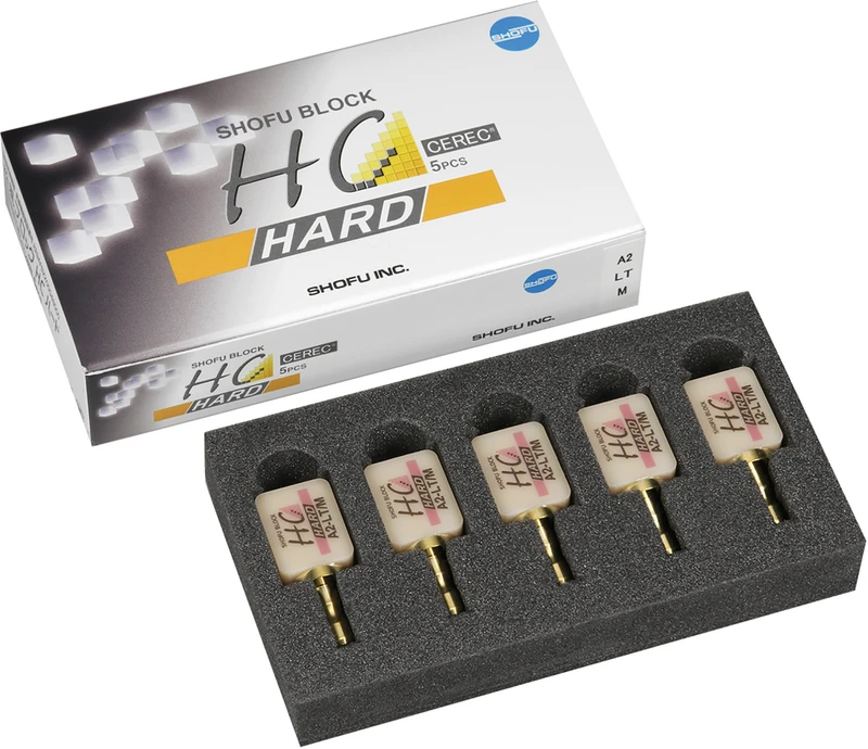 SHOFU BLOCK HC HARD  Packung  5 Stück A2, LT M