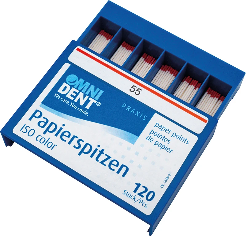 Papierspitzen  Packung  120 Stück ISO 055