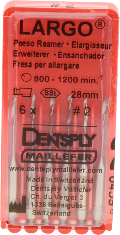 LARGO® Peeso Reamer A0009-23  Packung  6 Stück 28 mm, Gr. 2,RA