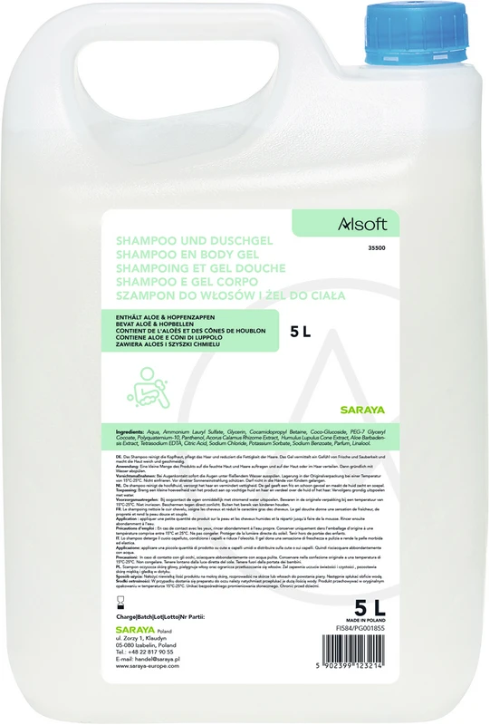 Alsoft 2-in-1 Shampoo   Kanister  5 Liter
